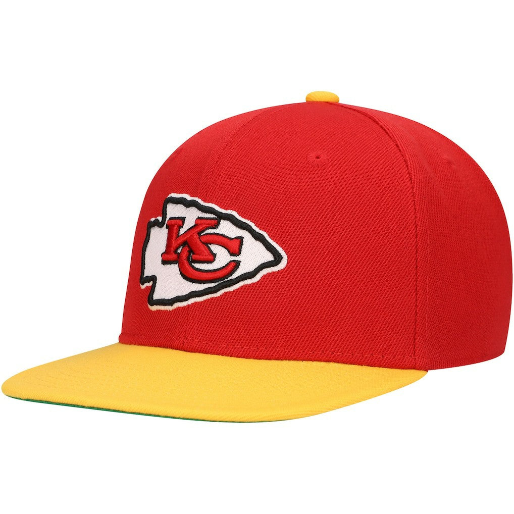 Mitchell & Ness Kansas City Chiefs Youth Team Two-Tone Snapback Hat Red