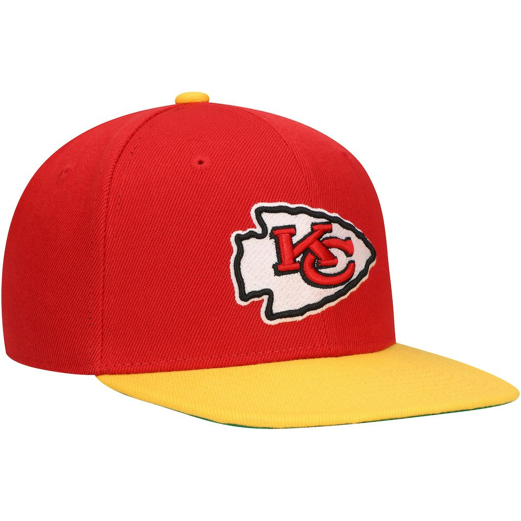 Mitchell & Ness Kansas City Chiefs Youth Team Two-Tone Snapback Hat Red