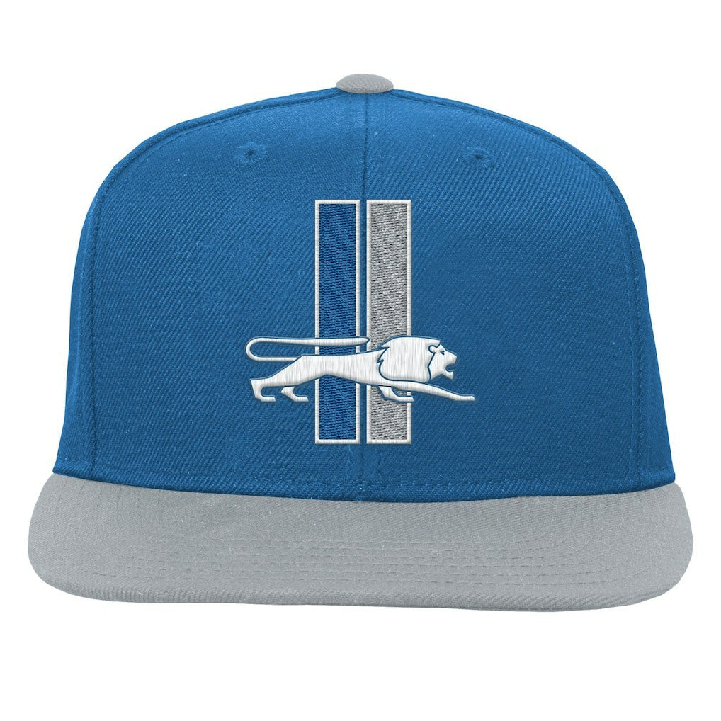 Mitchell & Ness Detroit Lions Youth Team Two-Tone Snapback Hat Blue