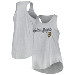 Vegas Golden Knights Fanatics Women's Plus Size Racerback Tank Top - Heather Gray - NHL 201173338