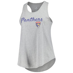 Florida Panthers Fanatics Women's Plus Size Racerback Tank Top - Heather Gray - NHL 201173339