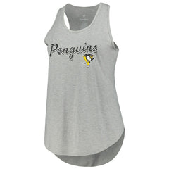 Pittsburgh Penguins Fanatics Women's Plus Size Racerback Tank Top - Heather Gray - NHL 201173340