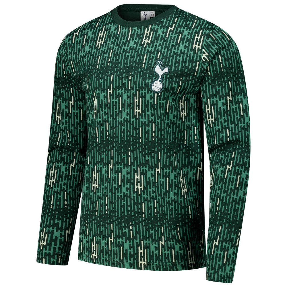 Tottenham Hotspur Grafitti Long Sleeve T-Shirt Green