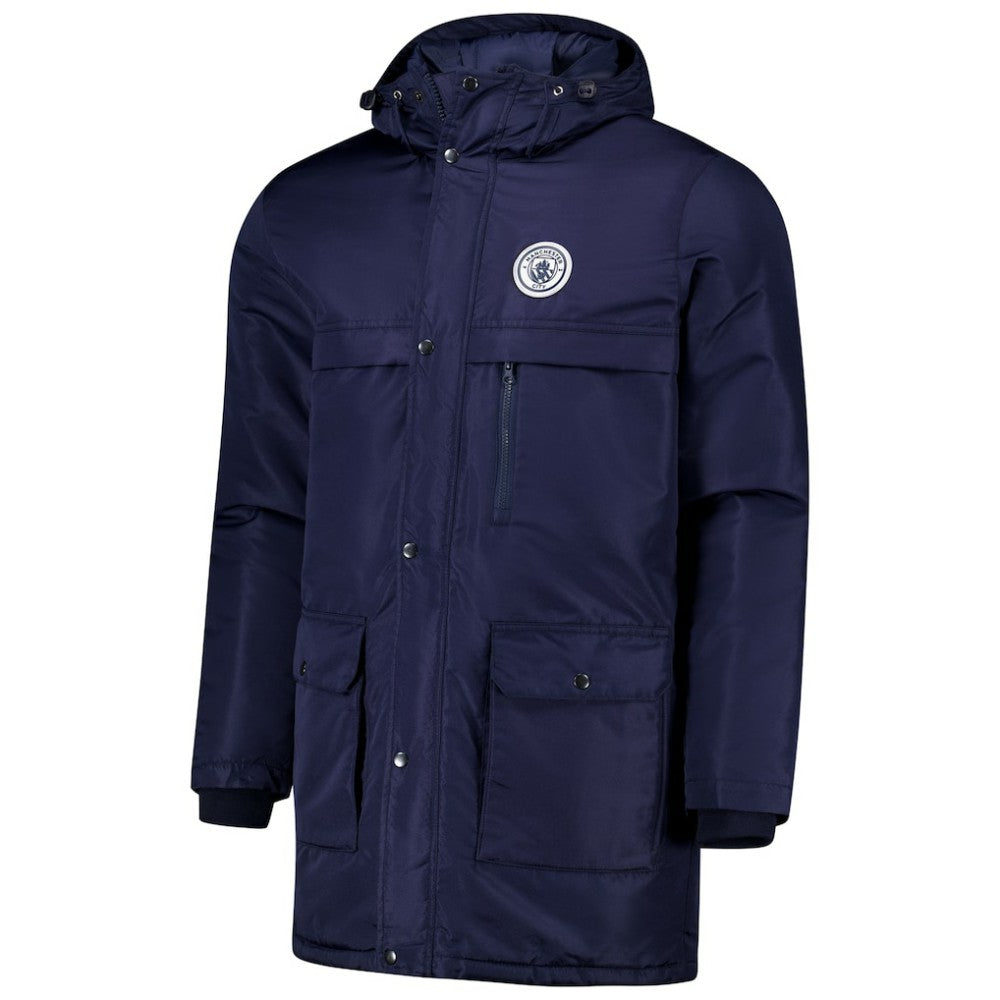 Manchester City Winter Field Park Full-Zip Hoodie Jacket Navy
