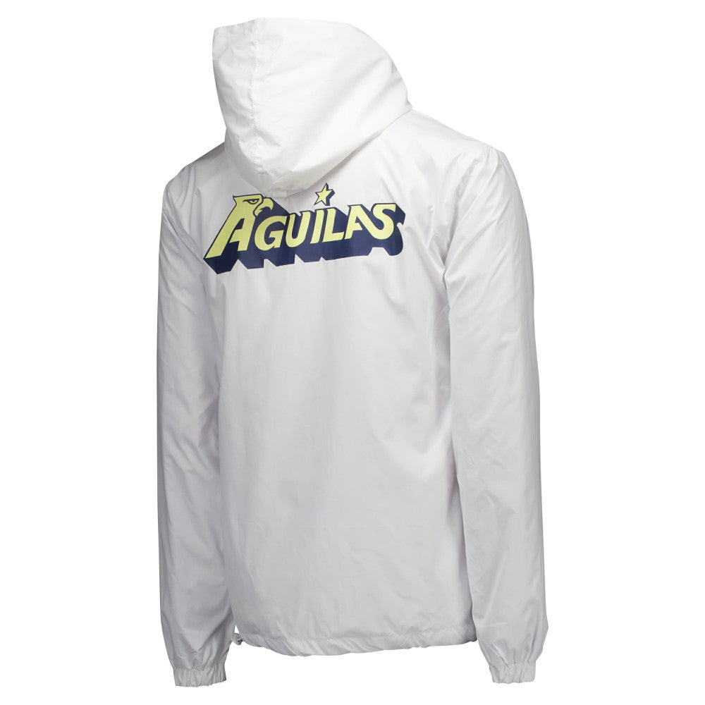 Club America Home Match Hoodie Full-Zip Windbreaker Jacket White