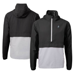 Baltimore Orioles Cutter & Buck City Connect Charter Eco Recycled Half-Zip Anorak Jacket - Black/Gray - MLB Lifestyle