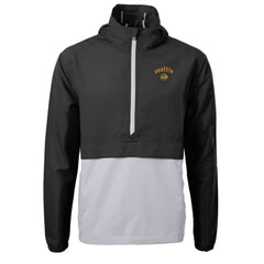 Seattle Mariners Cutter & Buck City Connect Charter Eco Recycled Half-Zip Anorak Jacket - Black/Gray - MLB Online