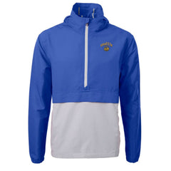 Seattle Mariners Cutter & Buck City Connect Charter Eco Recycled Half-Zip Anorak Jacket - Blue/Gray - MLB Lifestyle