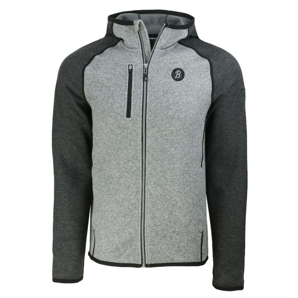 Baltimore Orioles Cutter & Buck City Connect Mainsail Full-Zip Hoodie - Heather Gray/Heather Charcoal - MLB on Sale
