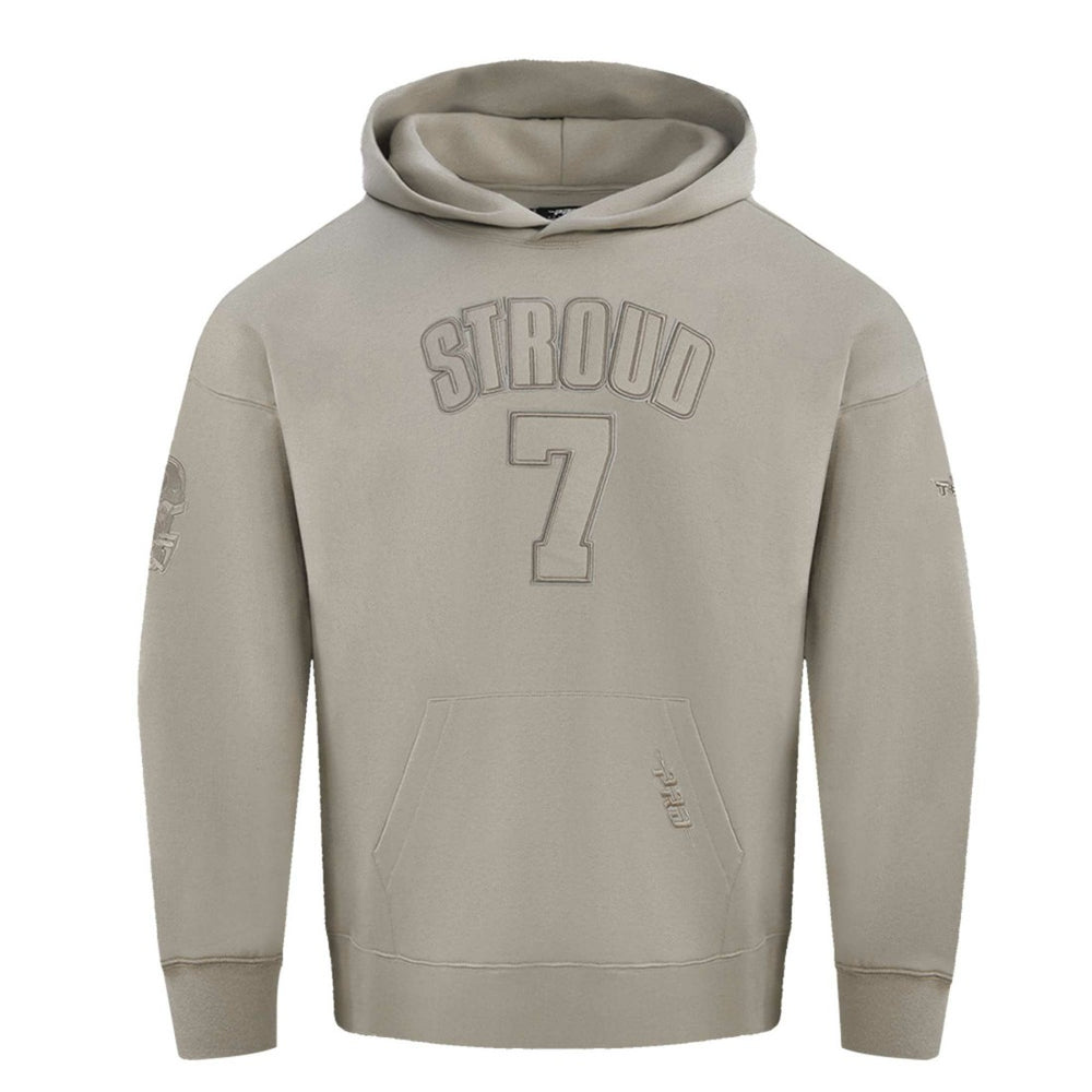 C.J. Stroud Houston Texans Pro Standard Player Name & Number Pullover Hoodie Tan