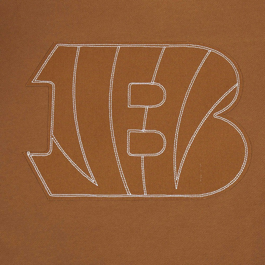 Joe Burrow Cincinnati Bengals Pro Standard Pullover Crewneck Sweatshirt Brown