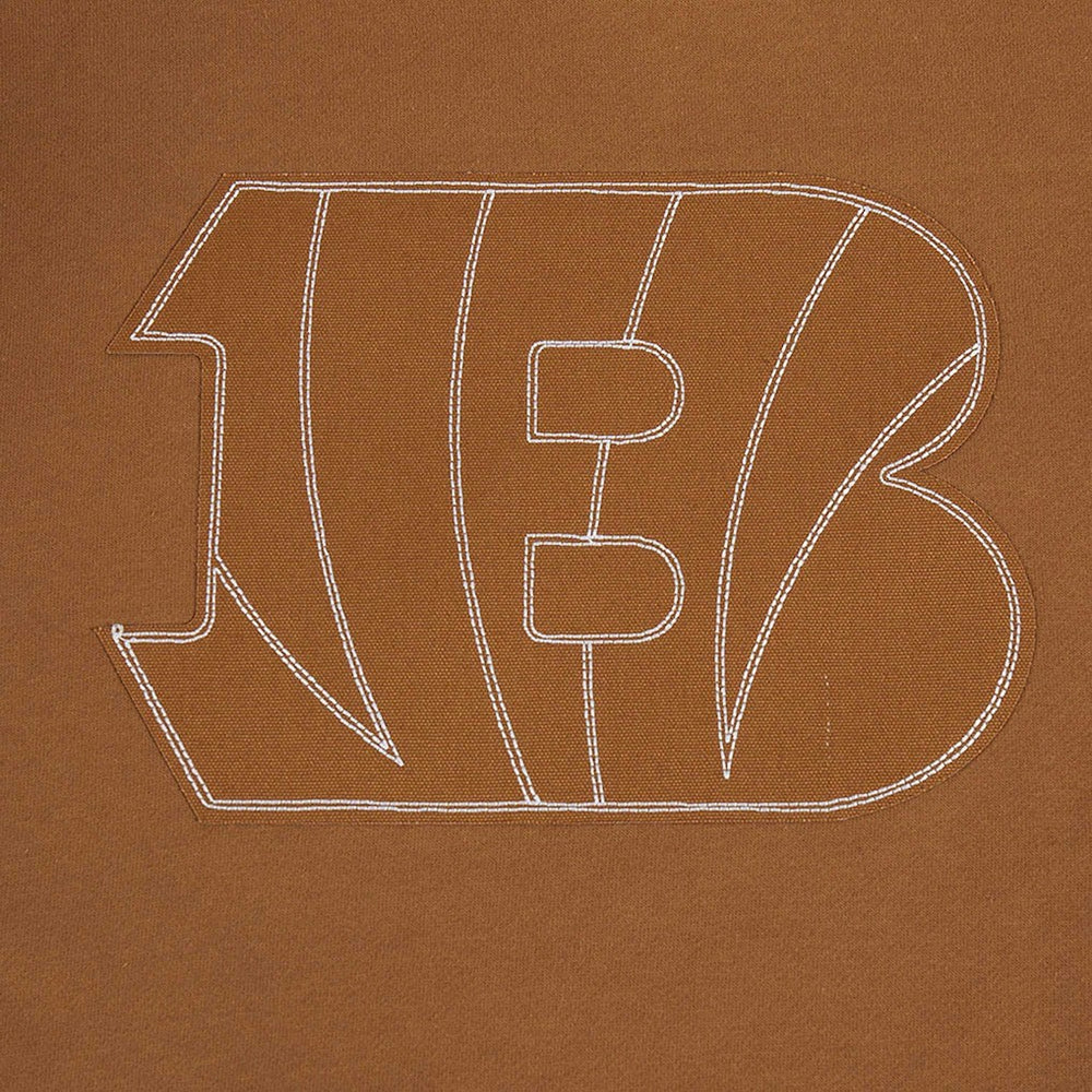 Joe Burrow Cincinnati Bengals Pro Standard Pullover Crewneck Sweatshirt Brown