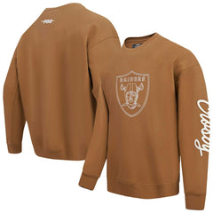 Maxx Crosby Las Vegas Raiders Pro Standard Pullover Crewneck Sweatshirt Brown