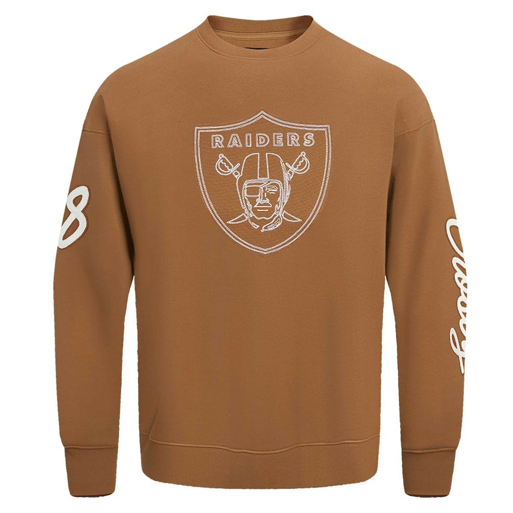 Maxx Crosby Las Vegas Raiders Pro Standard Pullover Crewneck Sweatshirt Brown