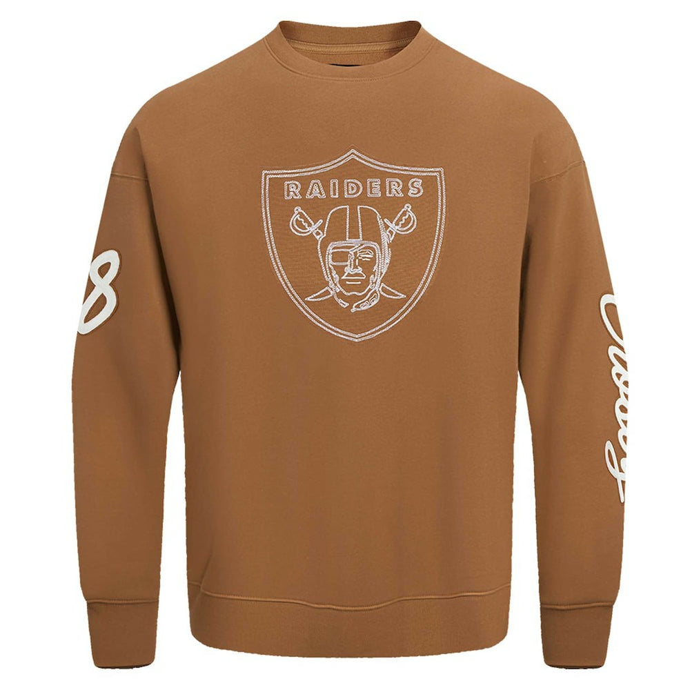 Maxx Crosby Las Vegas Raiders Pro Standard Pullover Crewneck Sweatshirt Brown