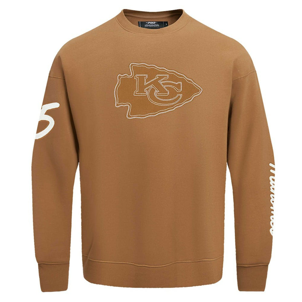Patrick Mahomes Kansas City Chiefs Pro Standard Pullover Crewneck Sweatshirt Brown