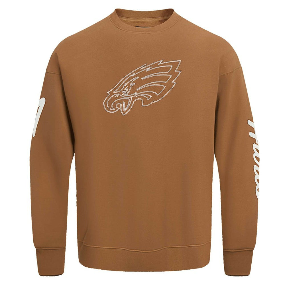 Jalen Hurts Philadelphia Eagles Pro Standard Pullover Crewneck Sweatshirt Brown