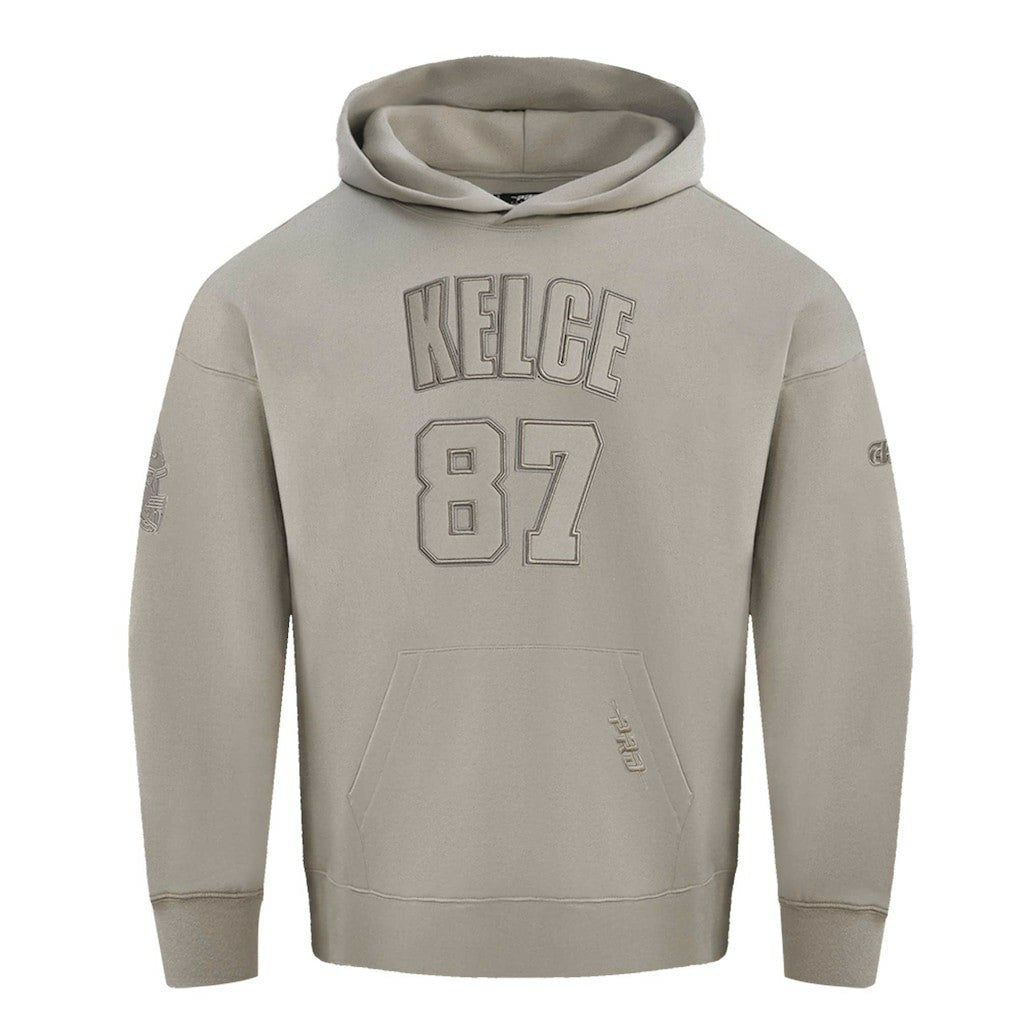Travis Kelce Kansas City Chiefs Pro Standard Player Name & Number Pullover Hoodie Tan