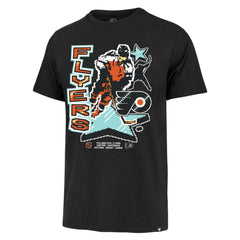 Philadelphia Flyers '47 Lamp Lighter Franklin T-Shirt - Black - NHL 201177478