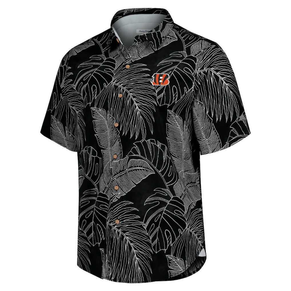 Cincinnati Bengals Sport Vine Line Button-Down Shirt Black