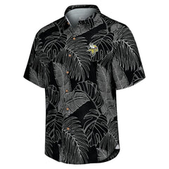 Minnesota Vikings Sport Vine Line Button-Down Shirt Black
