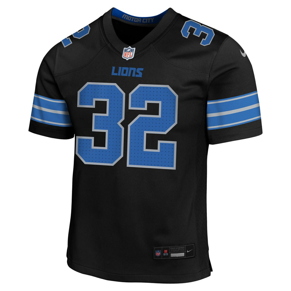 Nike Brian Branch Detroit Lions Youth Game Jersey Black