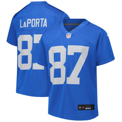 Nike Sam LaPorta Detroit Lions Youth Game Jersey Blue