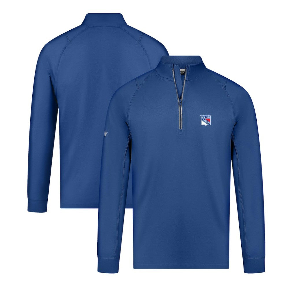 New York Rangers Levelwear Theory Insignia Core Quarter-Zip Pullover Top - Blue - NHL 201183093