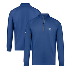 New York Rangers Levelwear Theory Insignia Core Quarter-Zip Pullover Top - Blue - NHL 201183093