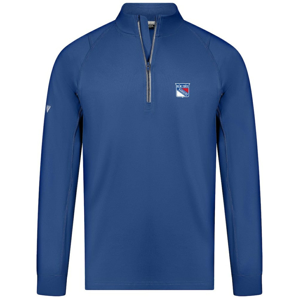 New York Rangers Levelwear Theory Insignia Core Quarter-Zip Pullover Top - Blue - NHL 201183093