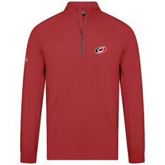 Carolina Hurricanes Levelwear Theory Insignia Core Quarter-Zip Pullover Top - Red - NHL 201183103