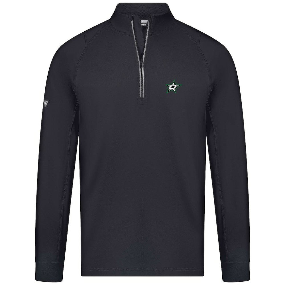 Dallas Stars Levelwear Theory Insignia Core Quarter-Zip Pullover Top - Black - NHL 201183106