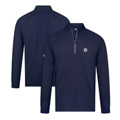 Winnipeg Jets Levelwear Theory Insignia Core Quarter-Zip Pullover Top - Navy - NHL 201183113
