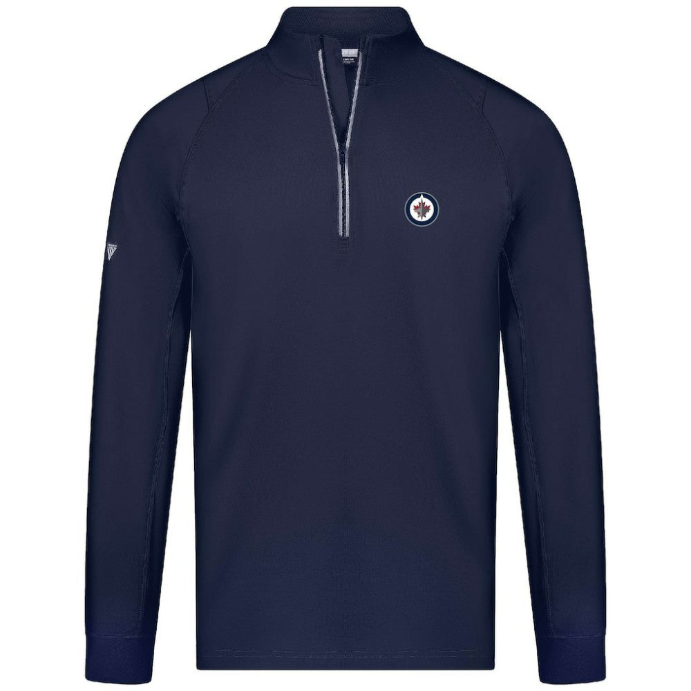Winnipeg Jets Levelwear Theory Insignia Core Quarter-Zip Pullover Top - Navy - NHL 201183113