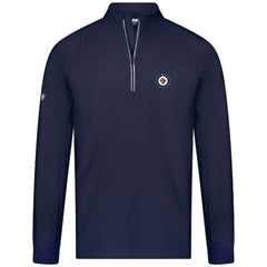 Winnipeg Jets Levelwear Theory Insignia Core Quarter-Zip Pullover Top - Navy - NHL 201183113