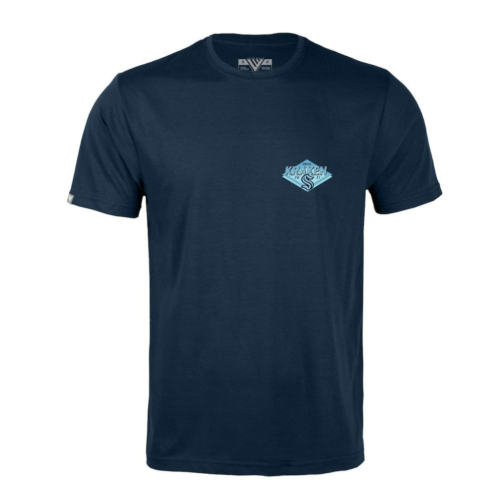 Seattle Kraken Levelwear Richmond Club Patch 2.0 T-Shirt - Deep Sea Blue - NHL 201183279