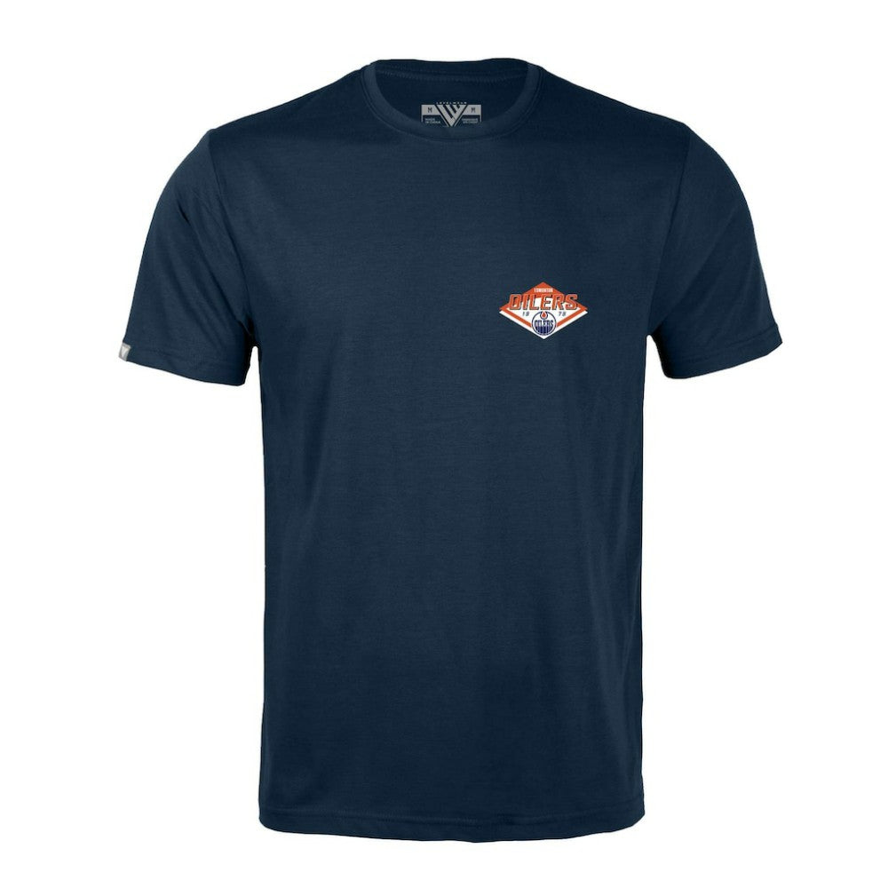 Edmonton Oilers Levelwear Richmond Club Patch 2.0 T-Shirt - Navy - NHL 201183287