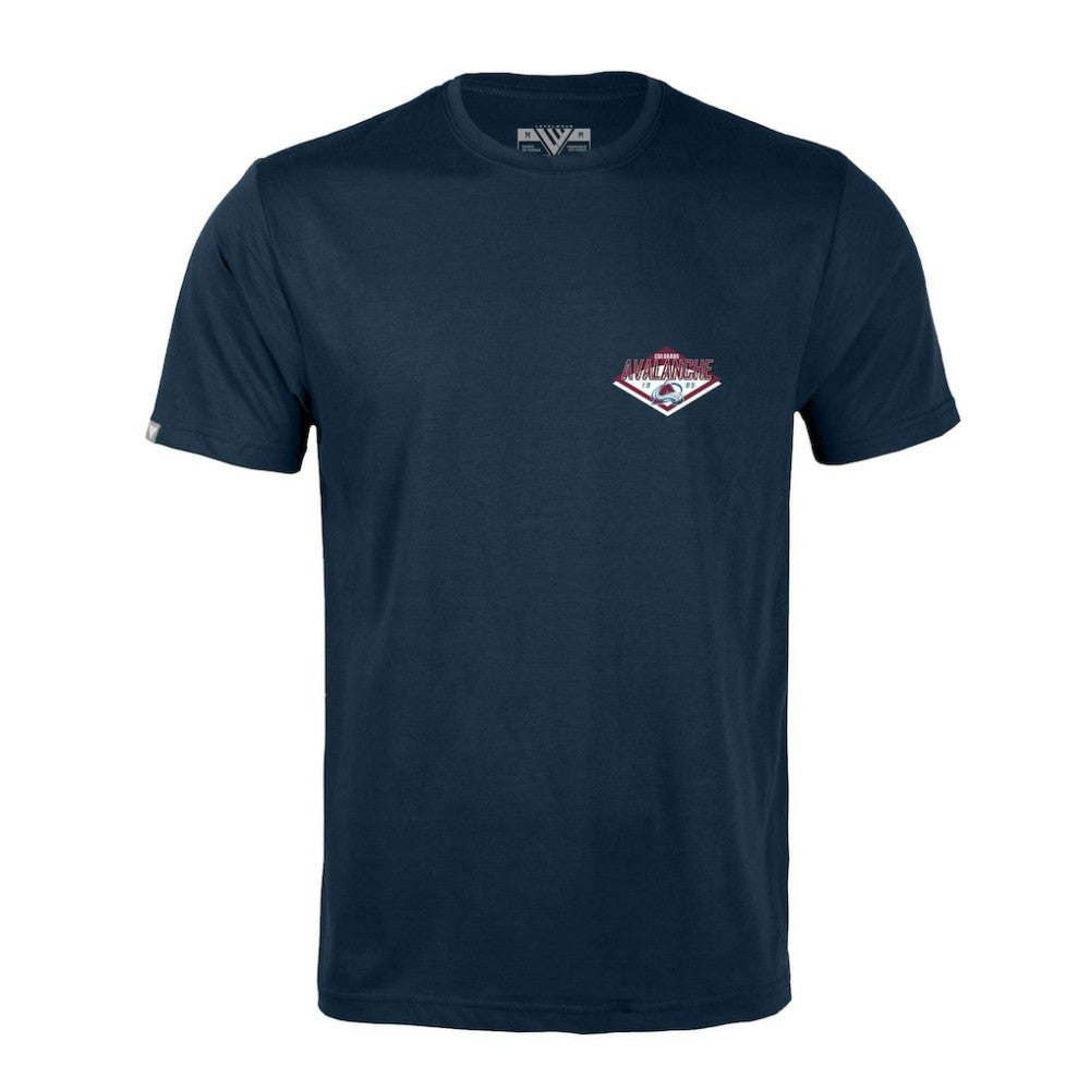 Colorado Avalanche Levelwear Richmond Club Patch 2.0 T-Shirt - Navy - NHL 201183298