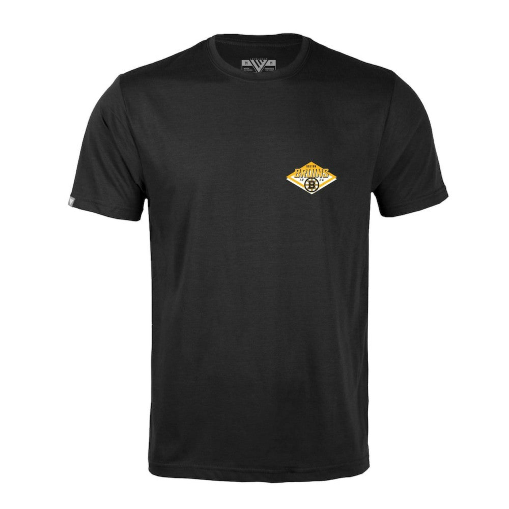 Boston Bruins Levelwear Richmond Club Patch 2.0 T-Shirt - Black - NHL 201183306