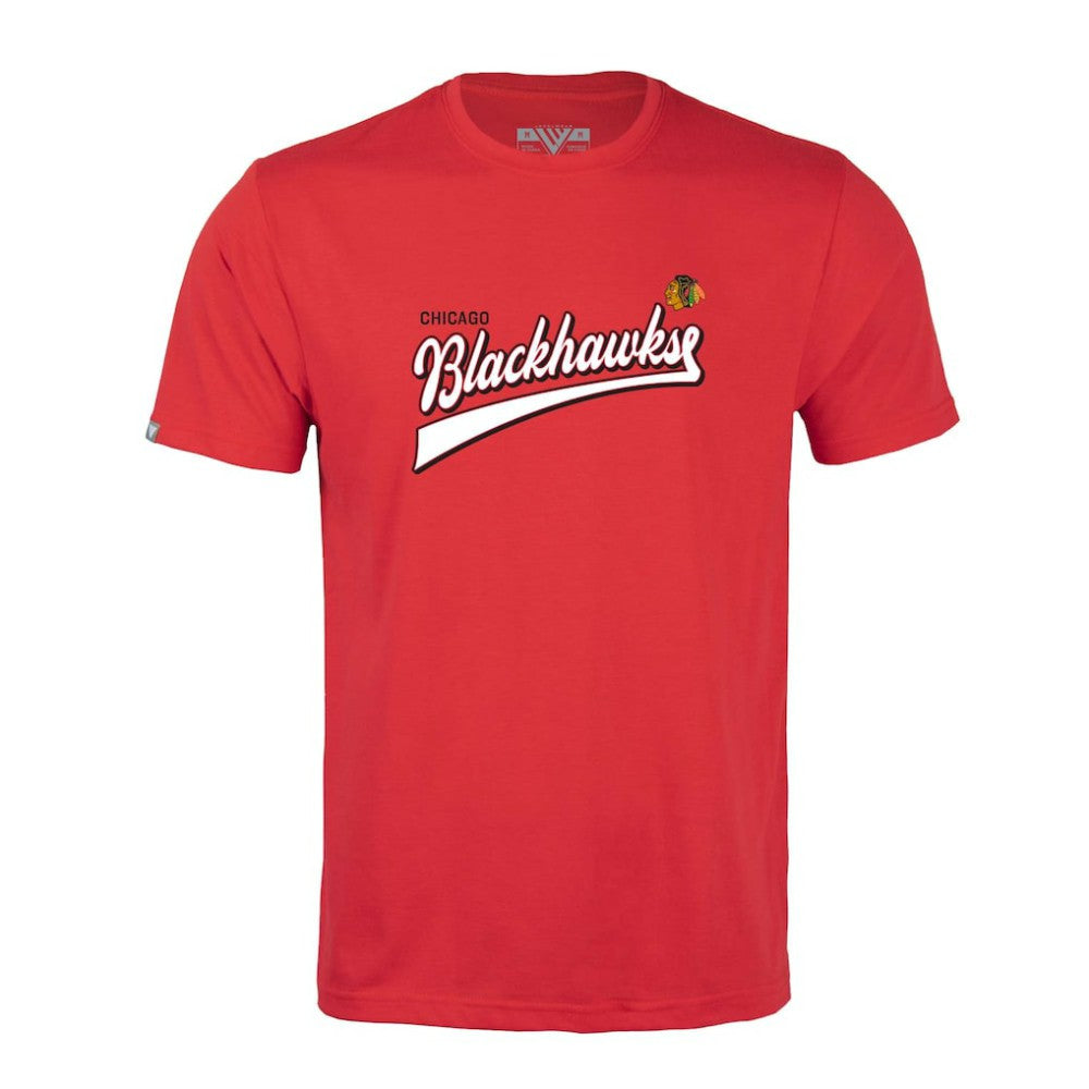 Chicago Blackhawks Levelwear Richmond Retro Script T-Shirt - Red - NHL 201183312