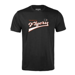 Philadelphia Flyers Levelwear Richmond Retro Script T-Shirt - Black - NHL 201183313