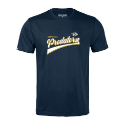 Nashville Predators Levelwear Richmond Retro Script T-Shirt - Navy - NHL 201183315