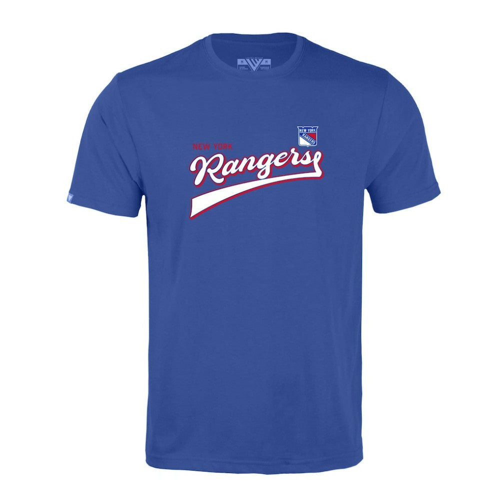New York Rangers Levelwear Richmond Retro Script T-Shirt - Blue - NHL 201183331