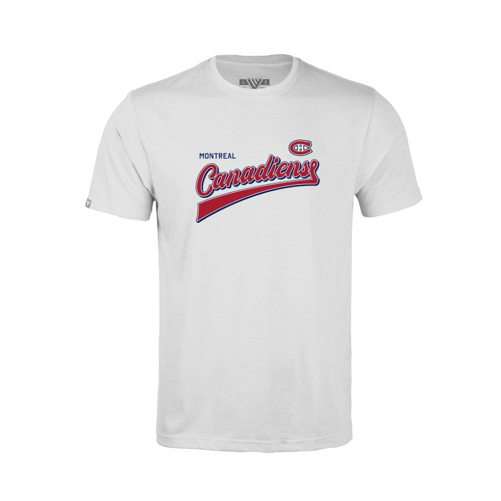 Montreal Canadiens Levelwear Youth Little Richmond Retro Script T-Shirt - White - NHL 201183384