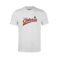 Edmonton Oilers Levelwear Youth Little Richmond Retro Script T-Shirt - White - NHL 201183386