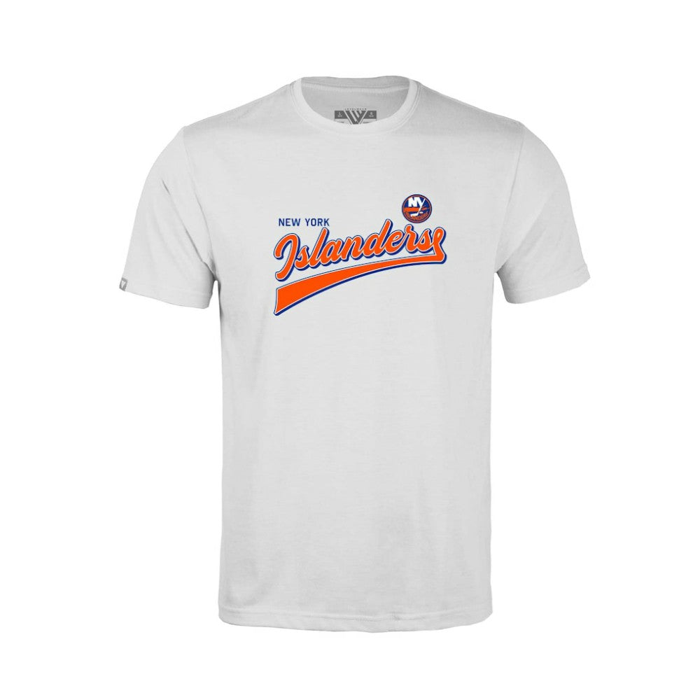 New York Islanders Levelwear Youth Little Richmond Retro Script T-Shirt - White - NHL 201183392