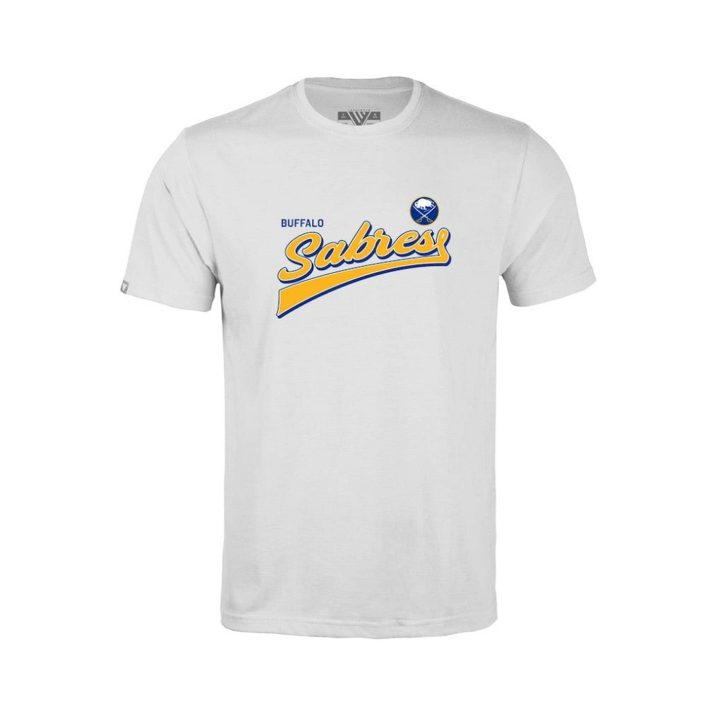 Buffalo Sabres Levelwear Youth Little Richmond Retro Script T-Shirt - White - NHL 201183394