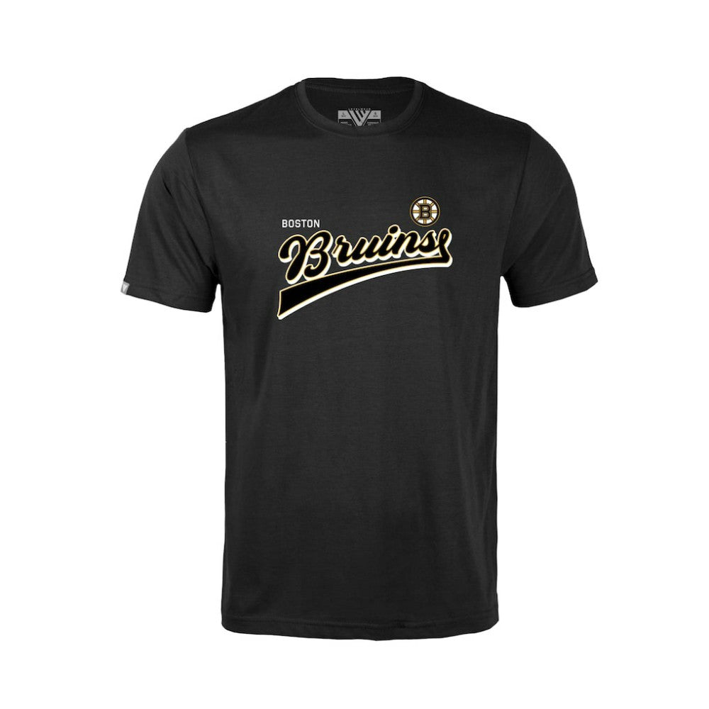 Boston Bruins Levelwear Youth Little Richmond Retro Script T-Shirt - Black - NHL 201183399