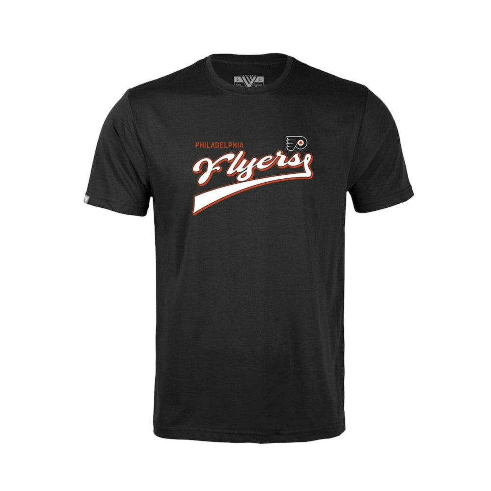 Philadelphia Flyers Levelwear Youth Little Richmond Retro Script T-Shirt - Black - NHL 201183405