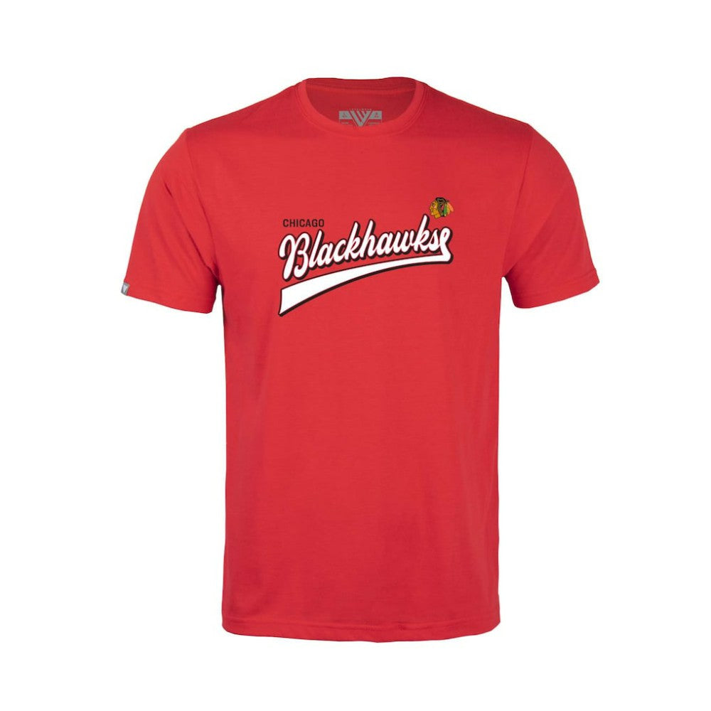Chicago Blackhawks Levelwear Youth Little Richmond Retro Script T-Shirt - Red - NHL 201183406